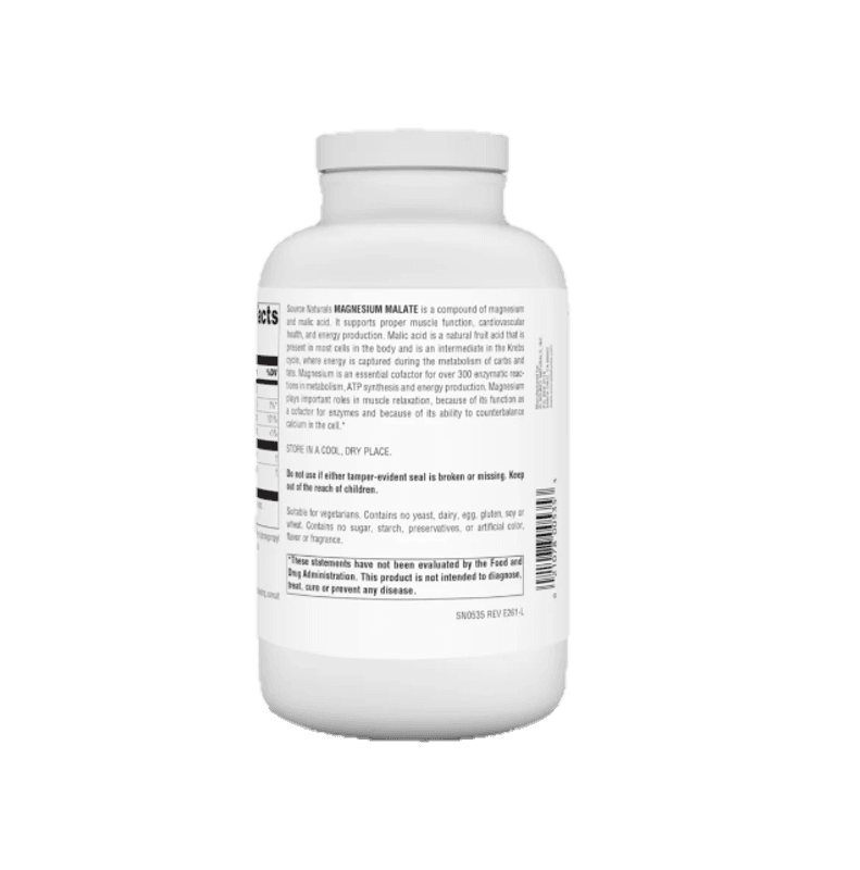 Magnesium Malate, 3750 mg, 360 Tabletter