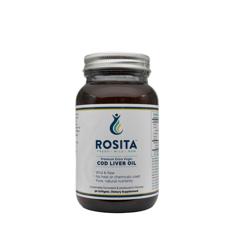 Rosita Extra Virgin Cod Liver Oil (EVCLO) softgels