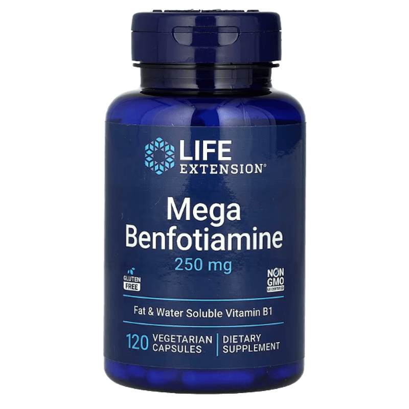 Mega Benfotiamine 250 mg 120 kapsler